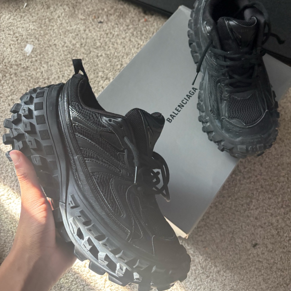 Balenciaga Black Defender Sneakers